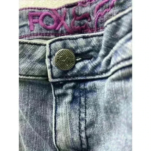 Vintage Fox Racing Distressed Jeans Size 13 - Picture 3 of 16